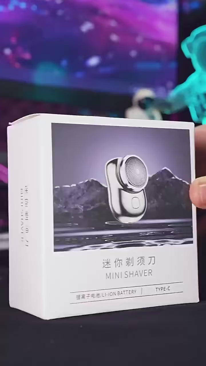 Mini Afeitadora Eléctrica Portátil para Hombre