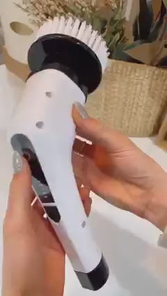 Cepillo de limpieza eléctrico giratorio con 9 cabezales para baño, cocina y coche