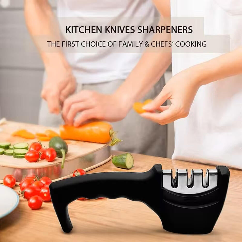 Afilador Profesional con Mango Ergonómico de Uso Manual para Afilar y Pulir Cuchillos