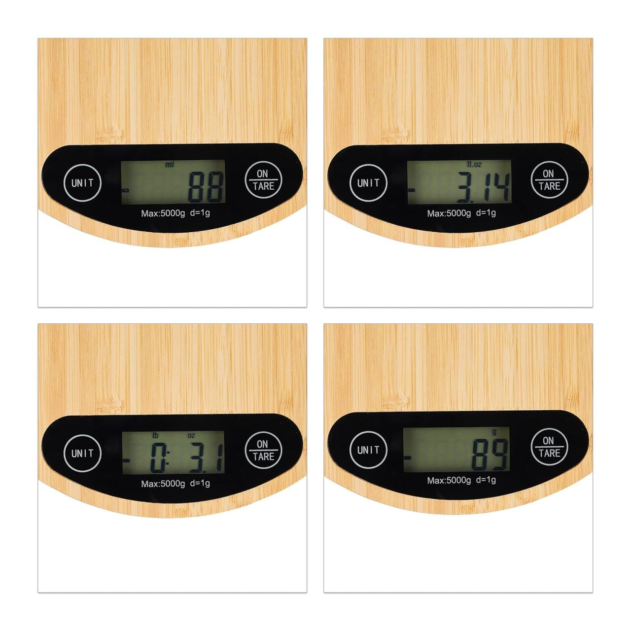 Balanza de Cocina Digital de Bambú – Precisión, Estilo y Sostenibilidad